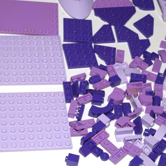 LEGO BULK Purple lavender violet angled plate slope 8x16 6x16 6205 (328PCS) - Picture 8 of 13
